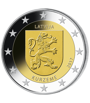 Monnaie de 2 Euros «Kurzeme» Lettonie 2017